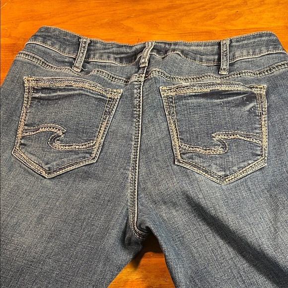 Silver Jeans Blue Girlfriend Jeans 34 W 29 L - Picture 6 of 8